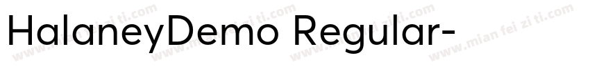HalaneyDemo Regular字体转换